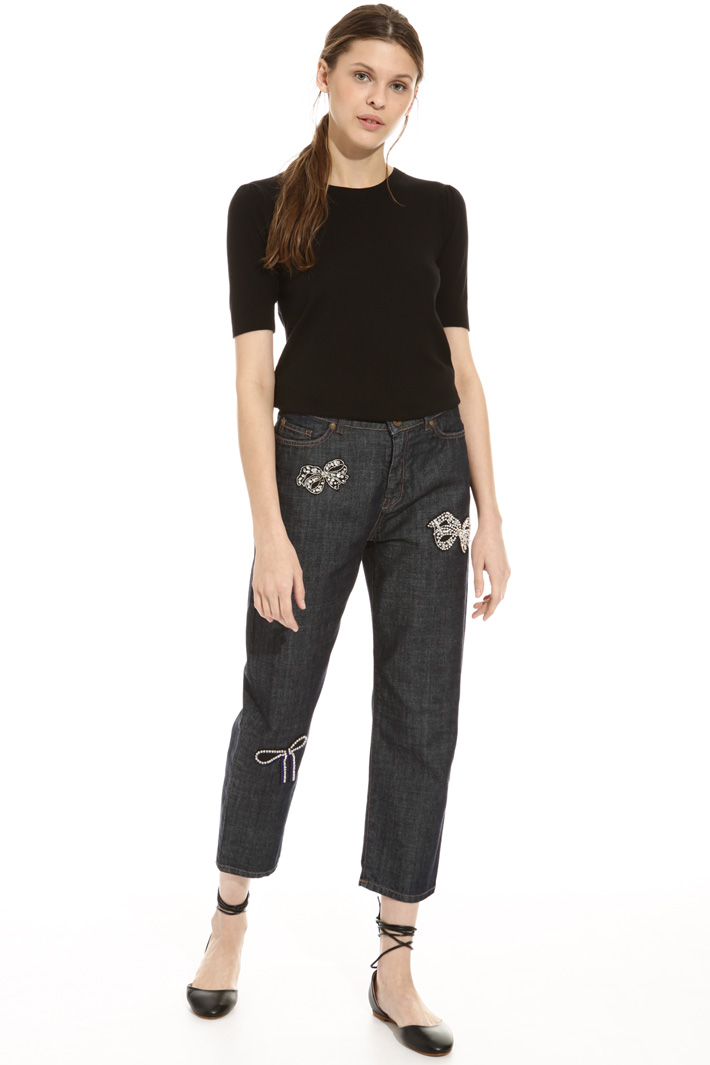 Trousers with rhinestones Intrend Trousers with rhinestones Intrend