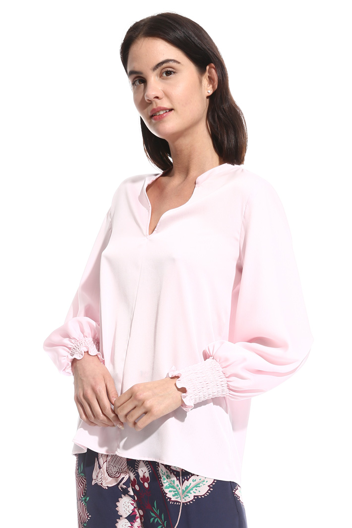 Blusa con polsini punto smock Intrend Blusa con polsini punto smock Intrend
