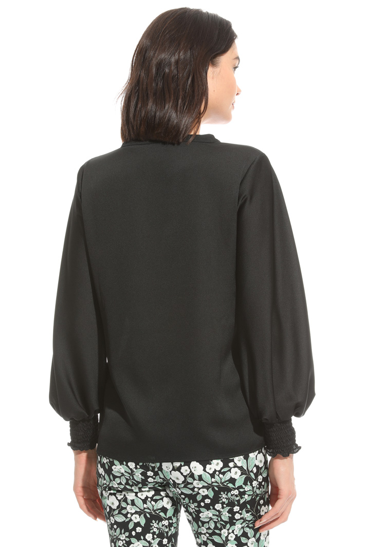 Blusa con polsini punto smock Intrend Blusa con polsini punto smock Intrend