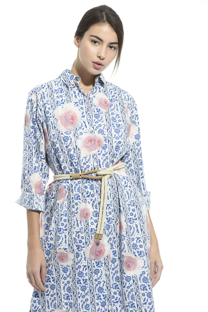 Printed poplin chemisier Intrend Printed poplin chemisier Intrend