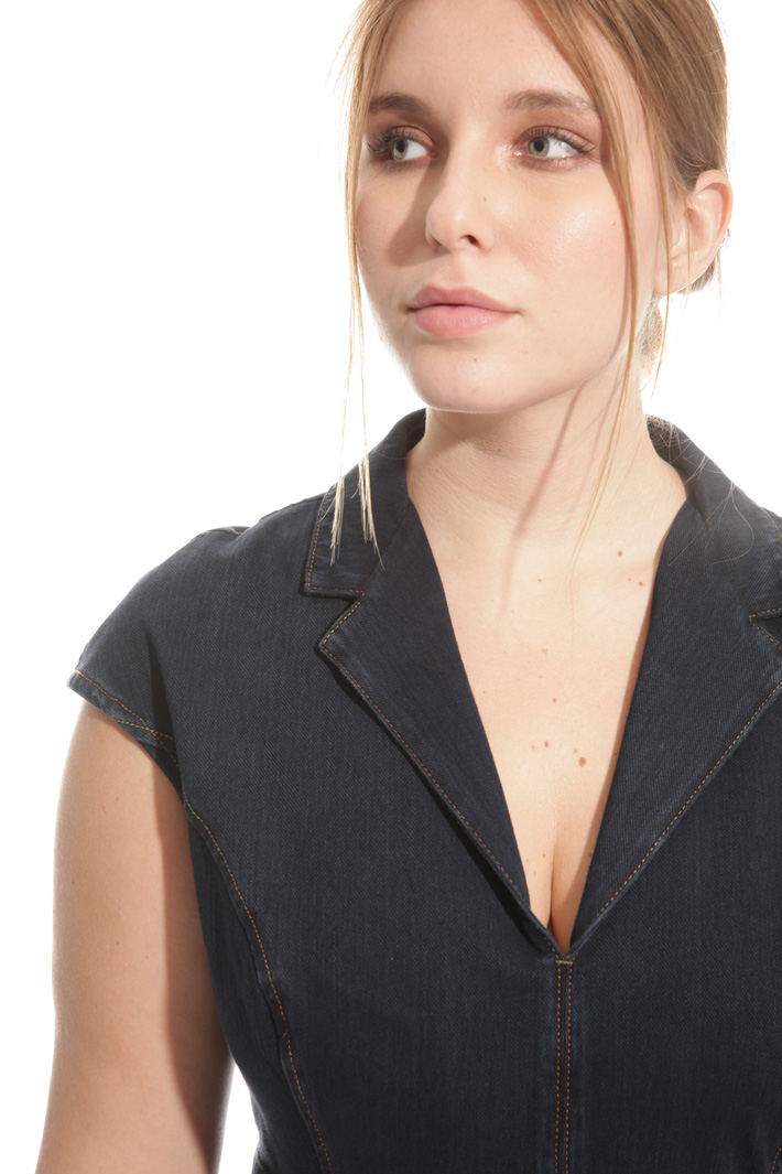 Abito tubino in jersey denim Intrend Abito tubino in jersey denim Intrend