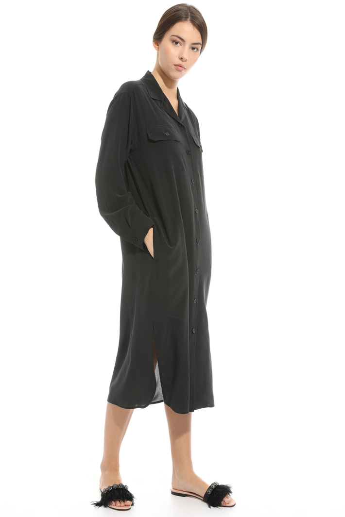 Silk chemisier dress Intrend Silk chemisier dress Intrend