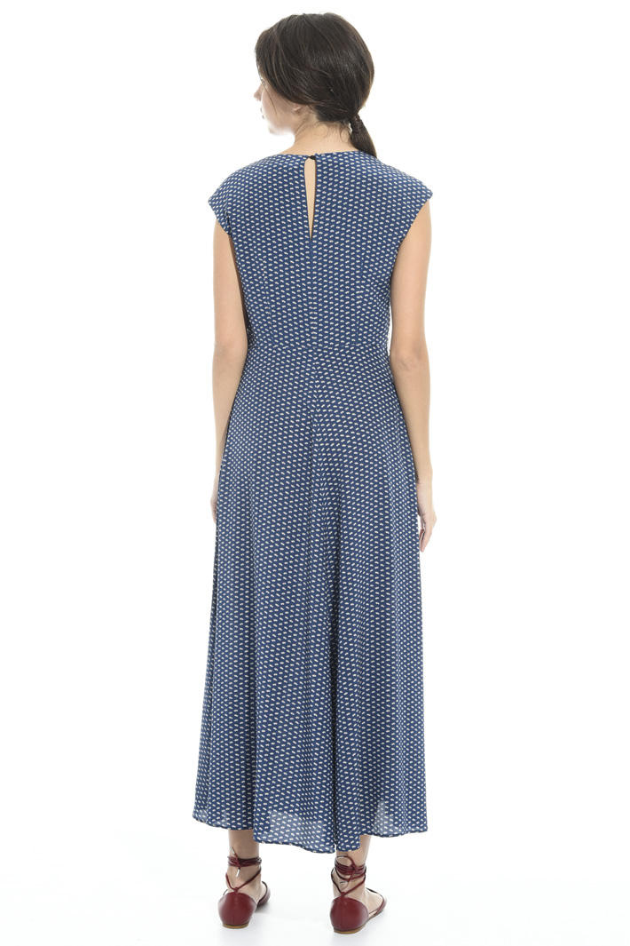 Long printed silk dress Intrend Long printed silk dress Intrend