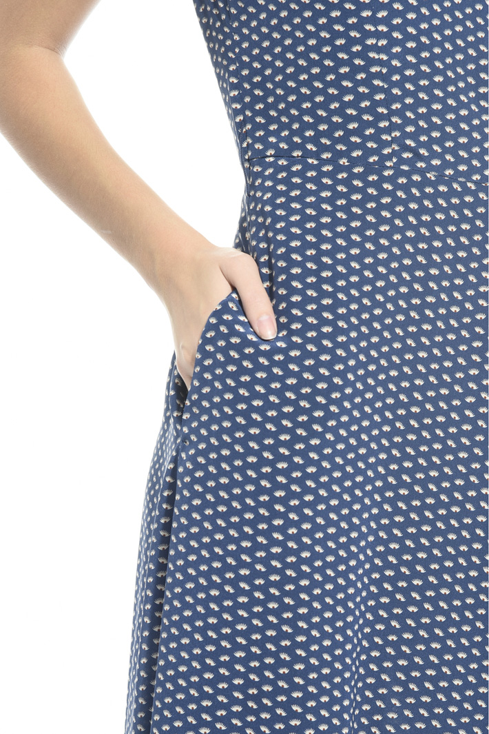 Long printed silk dress Intrend Long printed silk dress Intrend