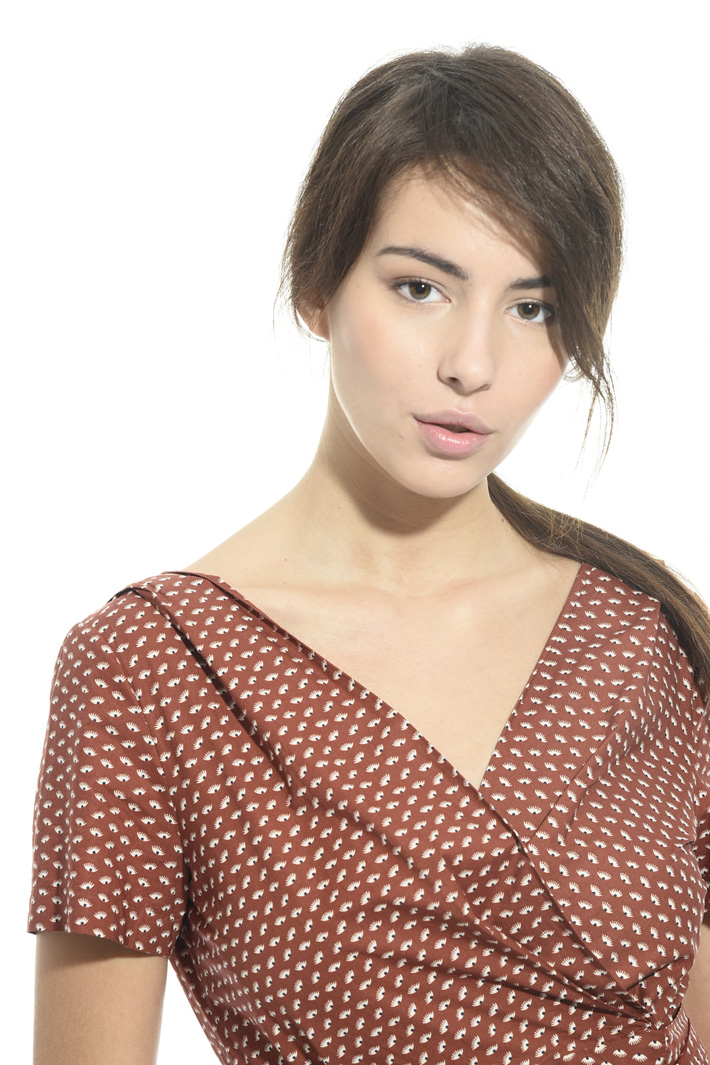 Wrap-up dress in cotton Intrend Wrap-up dress in cotton Intrend