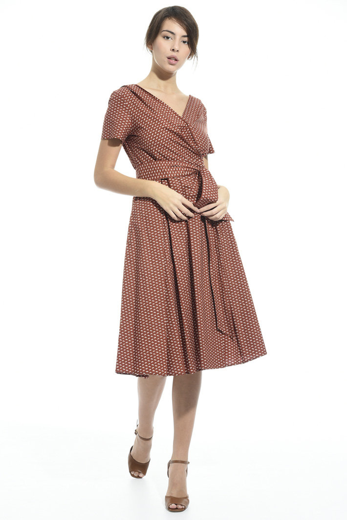 Wrap-up dress in cotton Intrend Wrap-up dress in cotton Intrend