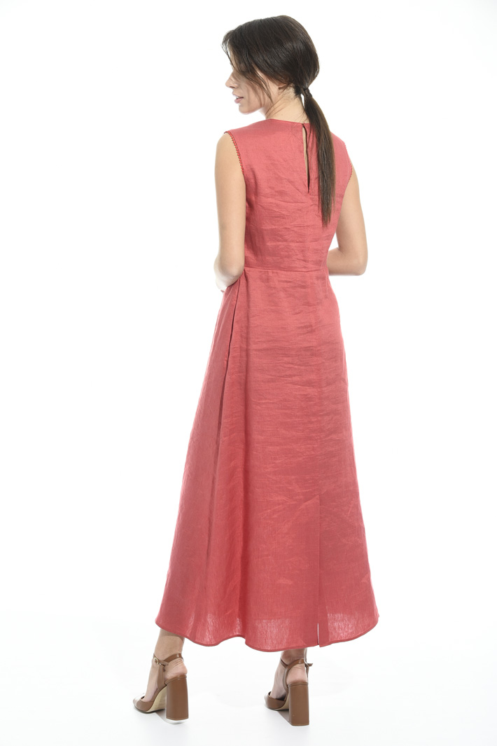 Linen and silk satin dress Intrend Linen and silk satin dress Intrend