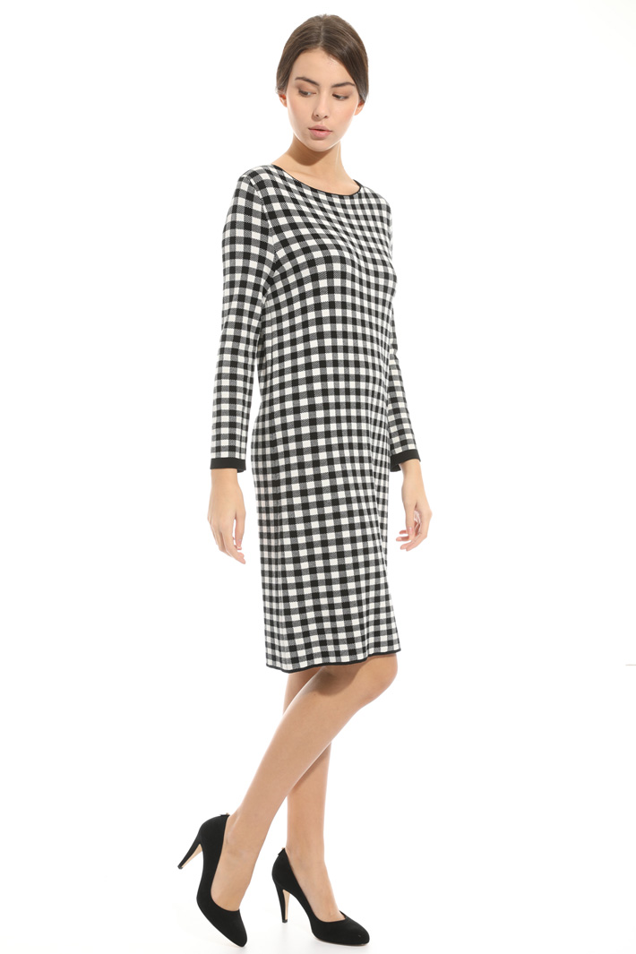 Printed knit dress Intrend Printed knit dress Intrend