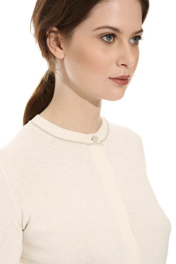 Silk and cotton cardigan Intrend Silk and cotton cardigan Intrend