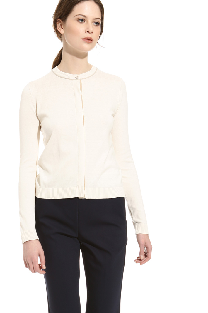 Silk and cotton cardigan Intrend Silk and cotton cardigan Intrend