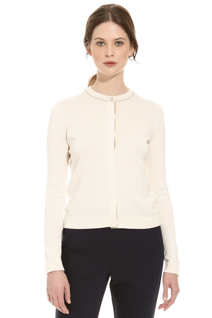 Silk and cotton cardigan Intrend Silk and cotton cardigan Intrend