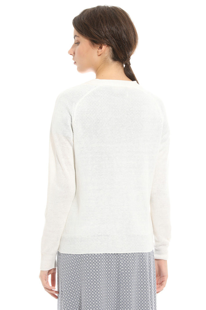 Linen knitted cardigan Intrend Linen knitted cardigan Intrend