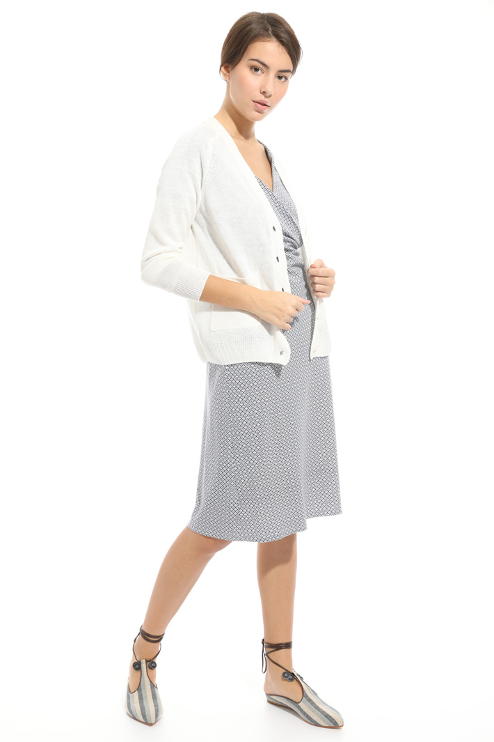 Linen knitted cardigan Intrend Linen knitted cardigan Intrend