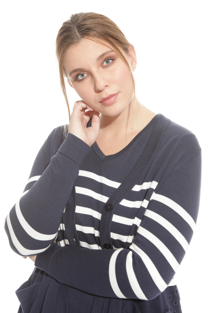Cardigan in cotone e sangallo Intrend Cardigan in cotone e sangallo Intrend