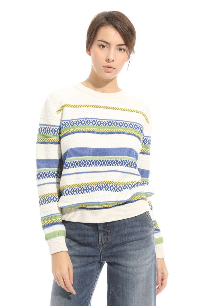 Maglia ad intarsi geometrici Intrend Maglia ad intarsi geometrici Intrend
