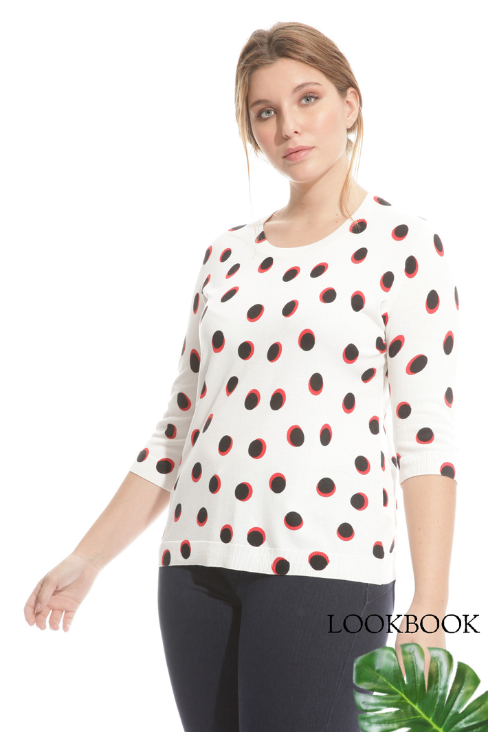 Maglia in cotone stampato Intrend Maglia in cotone stampato Intrend
