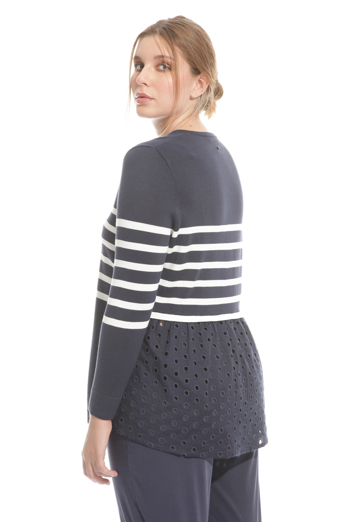 Maglia in cotone e sangallo Intrend Maglia in cotone e sangallo Intrend