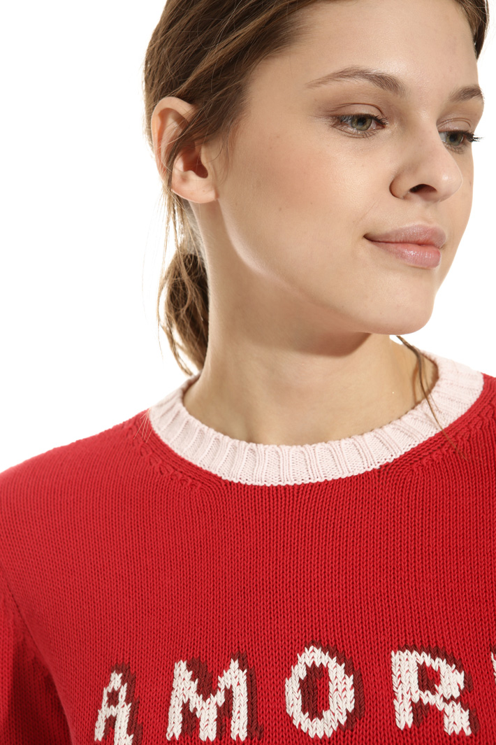 Maglia in cordonetto di cotone Intrend Maglia in cordonetto di cotone Intrend