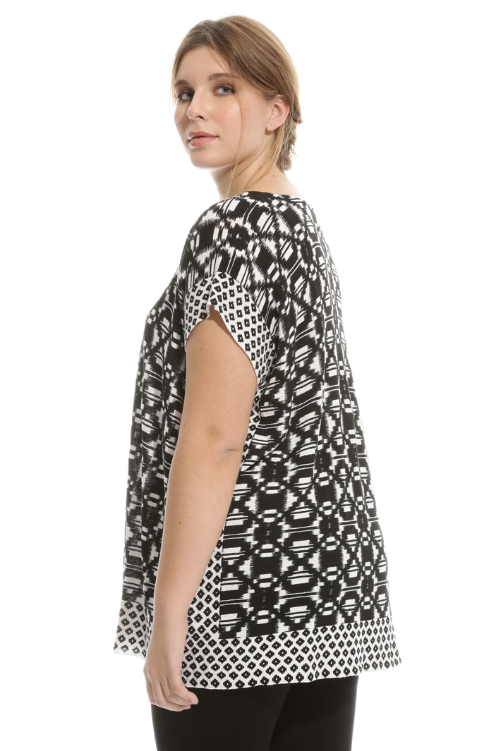 Casacca in puro lino stampato Intrend Casacca in puro lino stampato Intrend