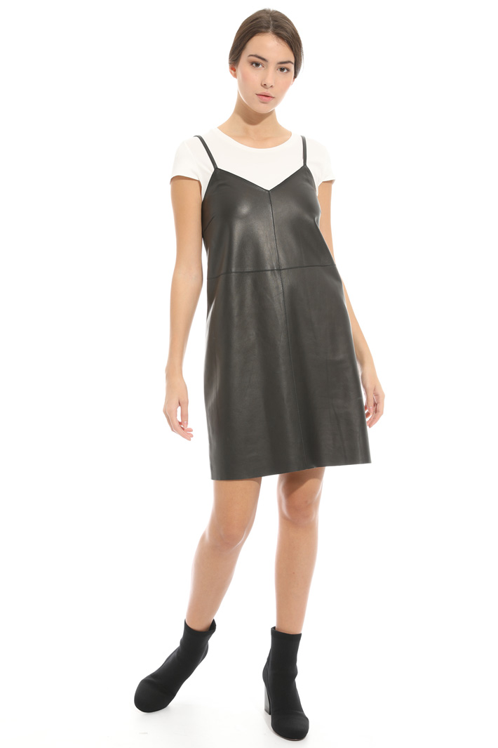 Nappa and jersey mini dress Intrend Nappa and jersey mini dress Intrend