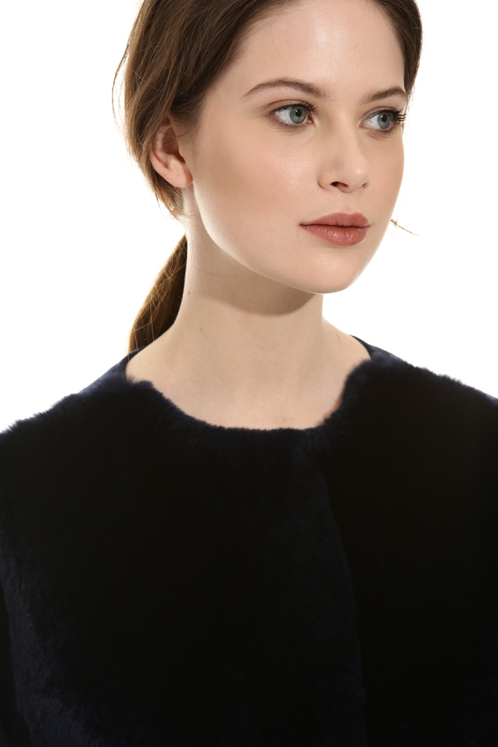 Wool and lapin coat Intrend Wool and lapin coat Intrend