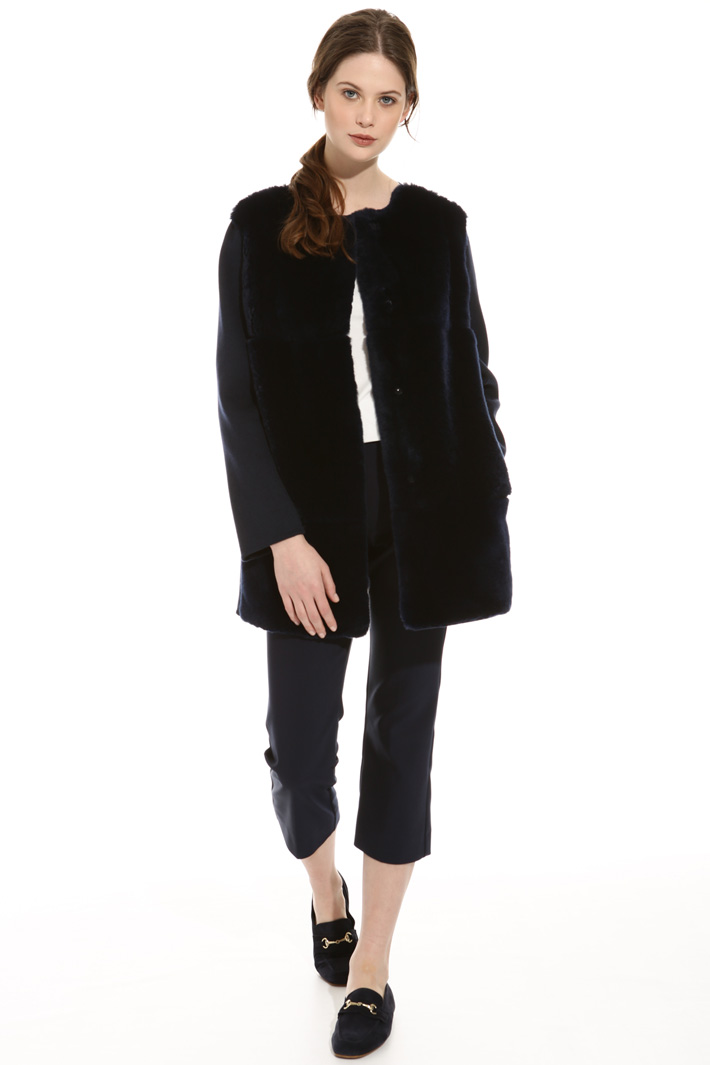 Wool and lapin coat Intrend Wool and lapin coat Intrend