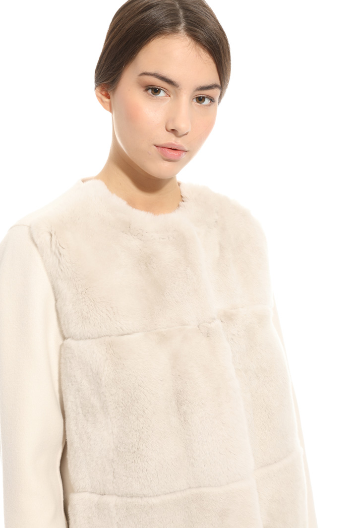 Cappotto in lana e lapin Intrend Cappotto in lana e lapin Intrend