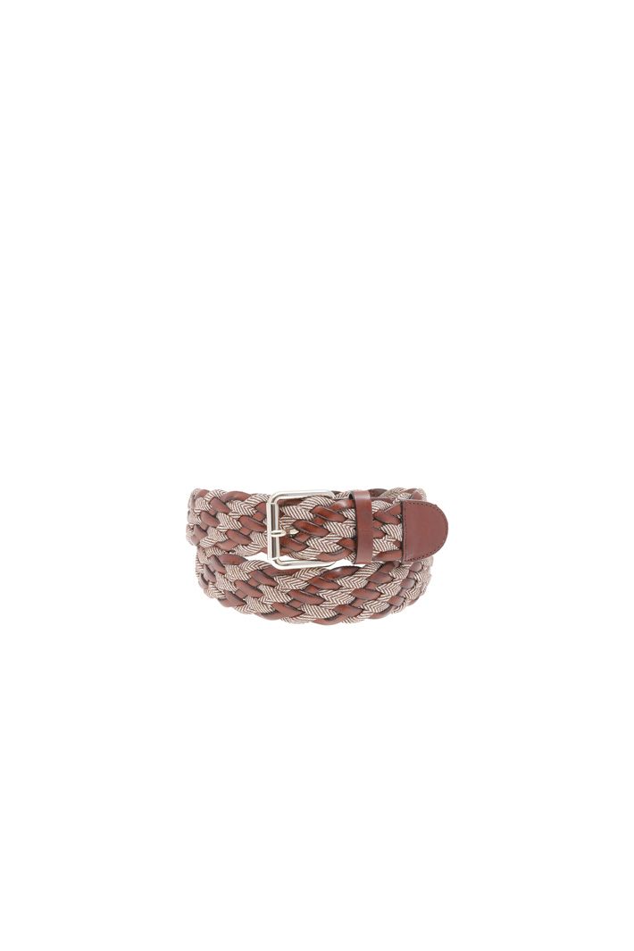 Leather braided belt Intrend Leather braided belt Intrend
