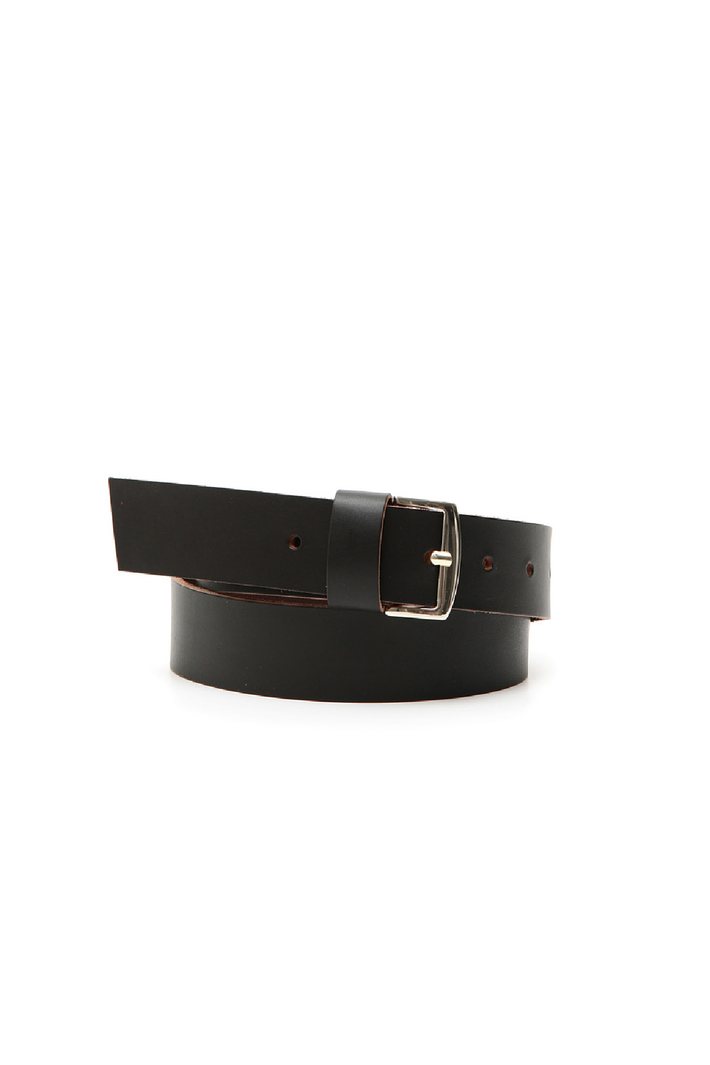 Matt-effect leather belt Intrend Matt-effect leather belt Intrend