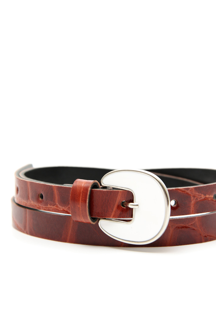 Thin leather belt Intrend Thin leather belt Intrend