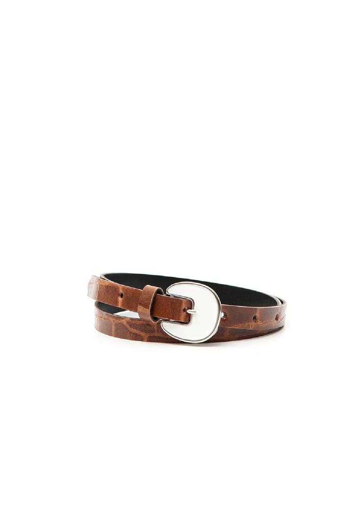 Thin leather belt Intrend Thin leather belt Intrend