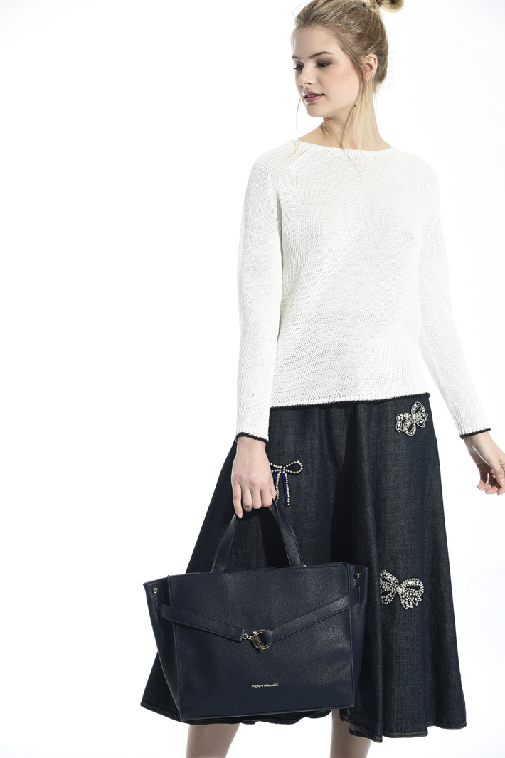 Hand bag with strap Diffusione Tessile Hand bag with strap Diffusione Tessile