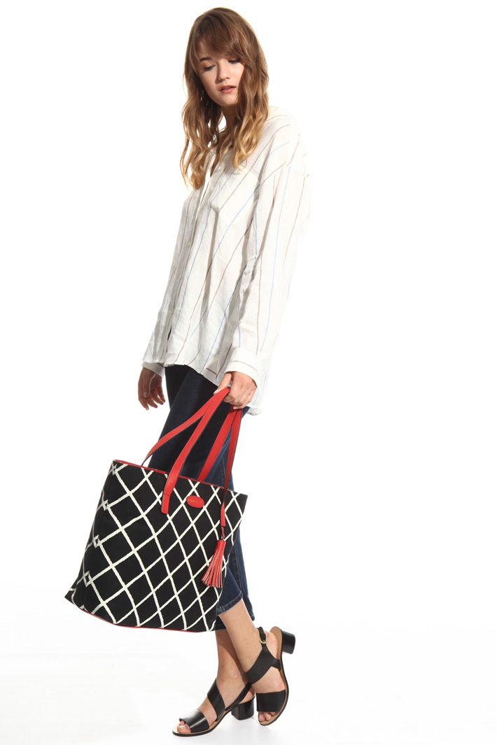 Canvas shopper bag Intrend Canvas shopper bag Intrend
