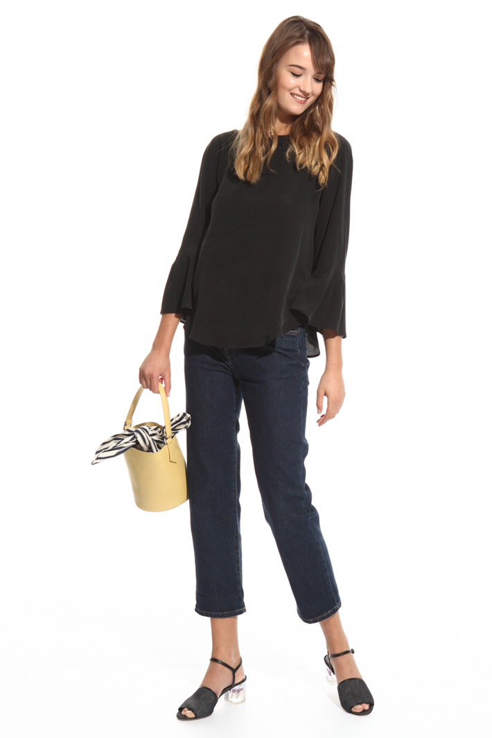 Bucket bag in leather Diffusione Tessile Bucket bag in leather Diffusione Tessile