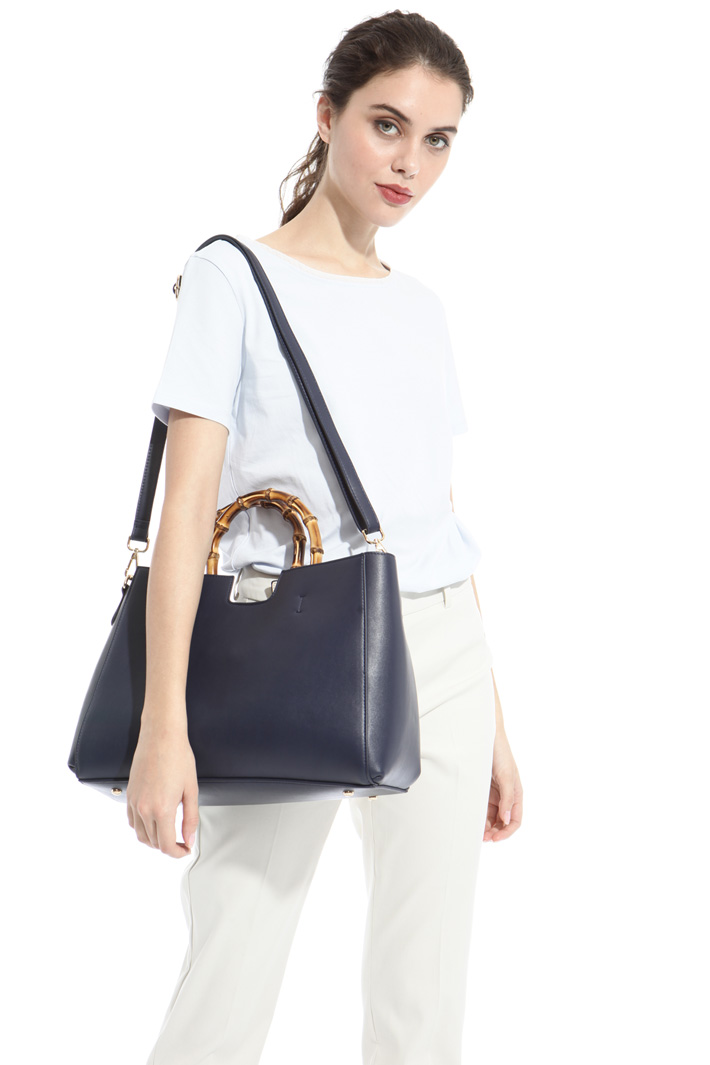 Bamboo handle bag Intrend Bamboo handle bag Intrend