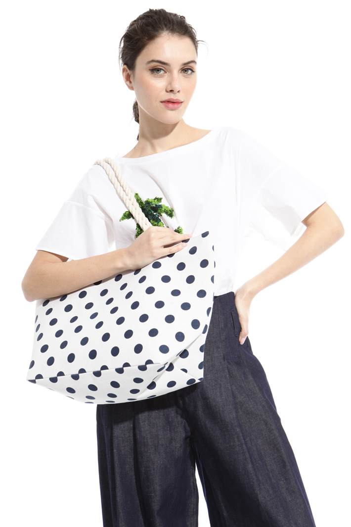 Borsa in canvas di cotone Intrend Borsa in canvas di cotone Intrend