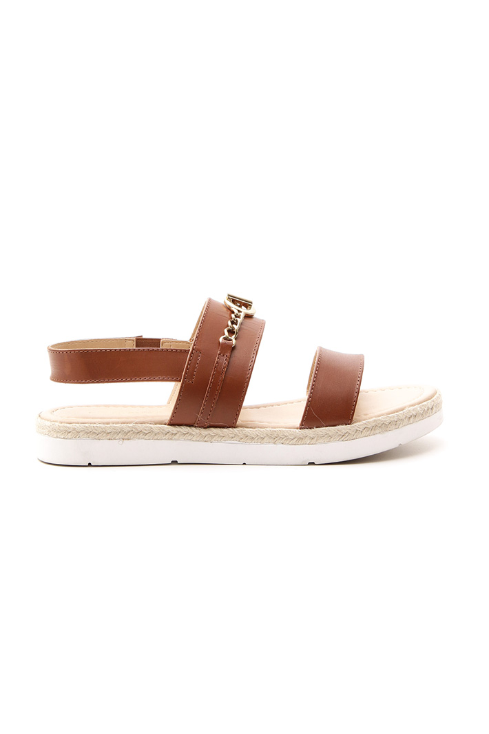 Leather sandal with bands Intrend Leather sandal with bands Intrend