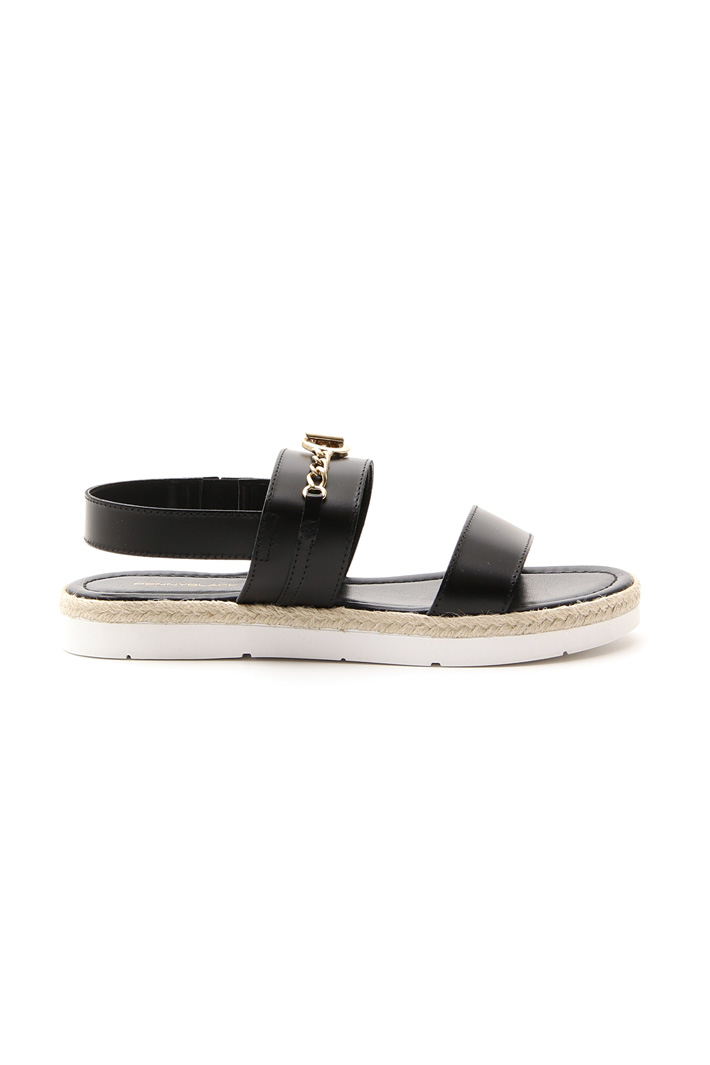 Leather sandal with bands Intrend Leather sandal with bands Intrend