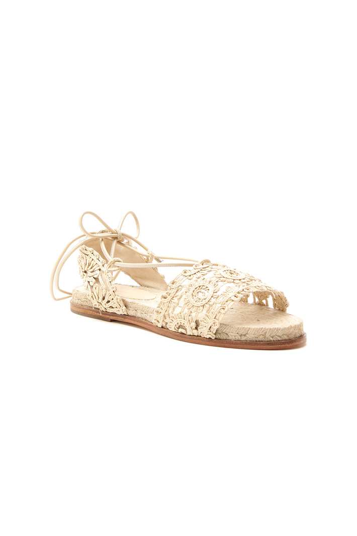 Sandalo flat effetto crochet Intrend Sandalo flat effetto crochet Intrend