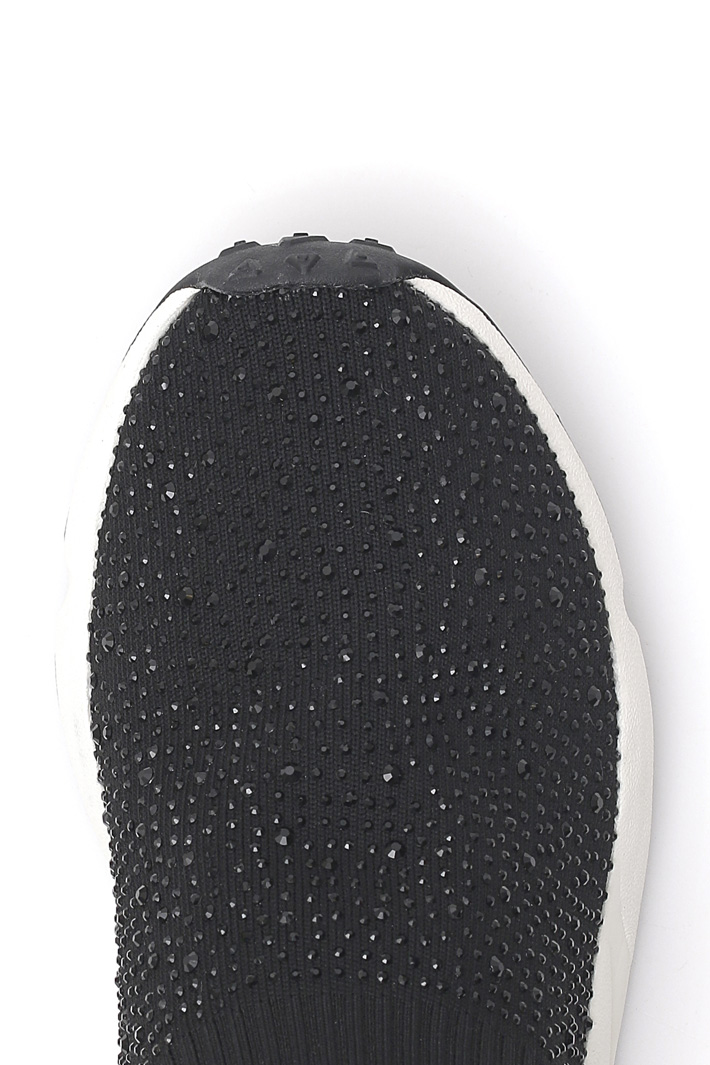 Fabric rhinestone sneakers Intrend Fabric rhinestone sneakers Intrend