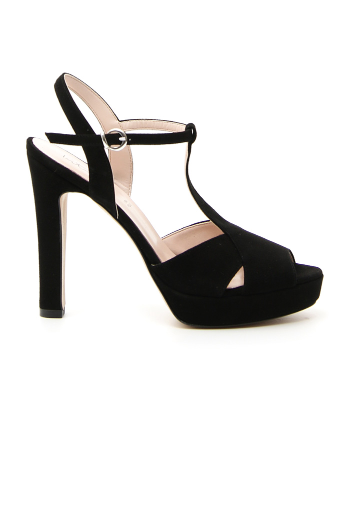 Suede high-heeled sandals Intrend Suede high-heeled sandals Intrend