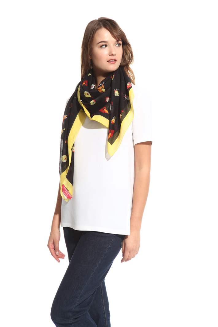 Printed cotton foulard Intrend Printed cotton foulard Intrend