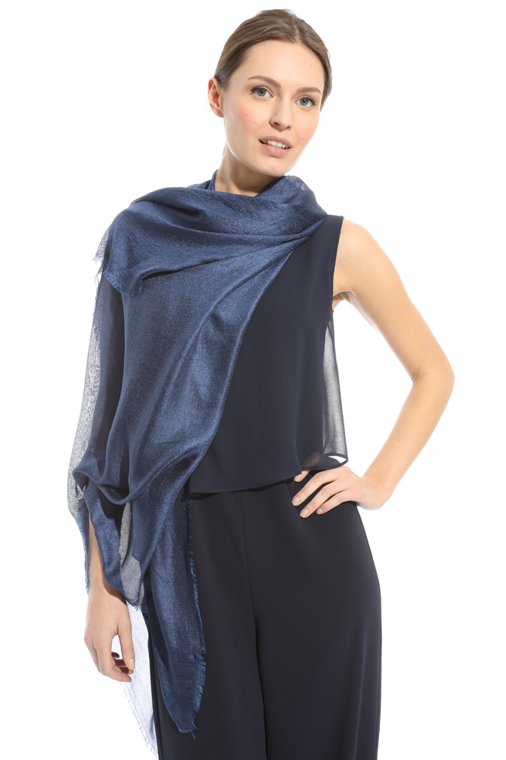 Glossy-effect scarf Diffusione Tessile Glossy-effect scarf Diffusione Tessile