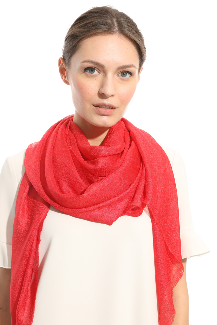 Glossy-effect scarf Diffusione Tessile Glossy-effect scarf Diffusione Tessile