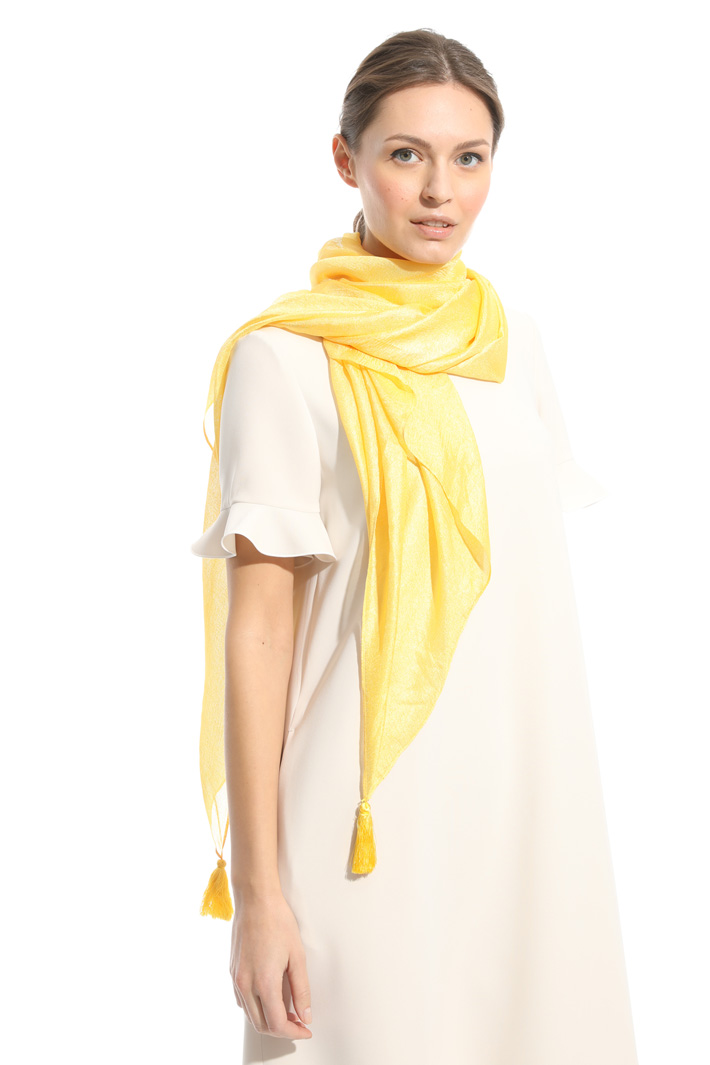 Tassel glossy scarf Intrend Tassel glossy scarf Intrend