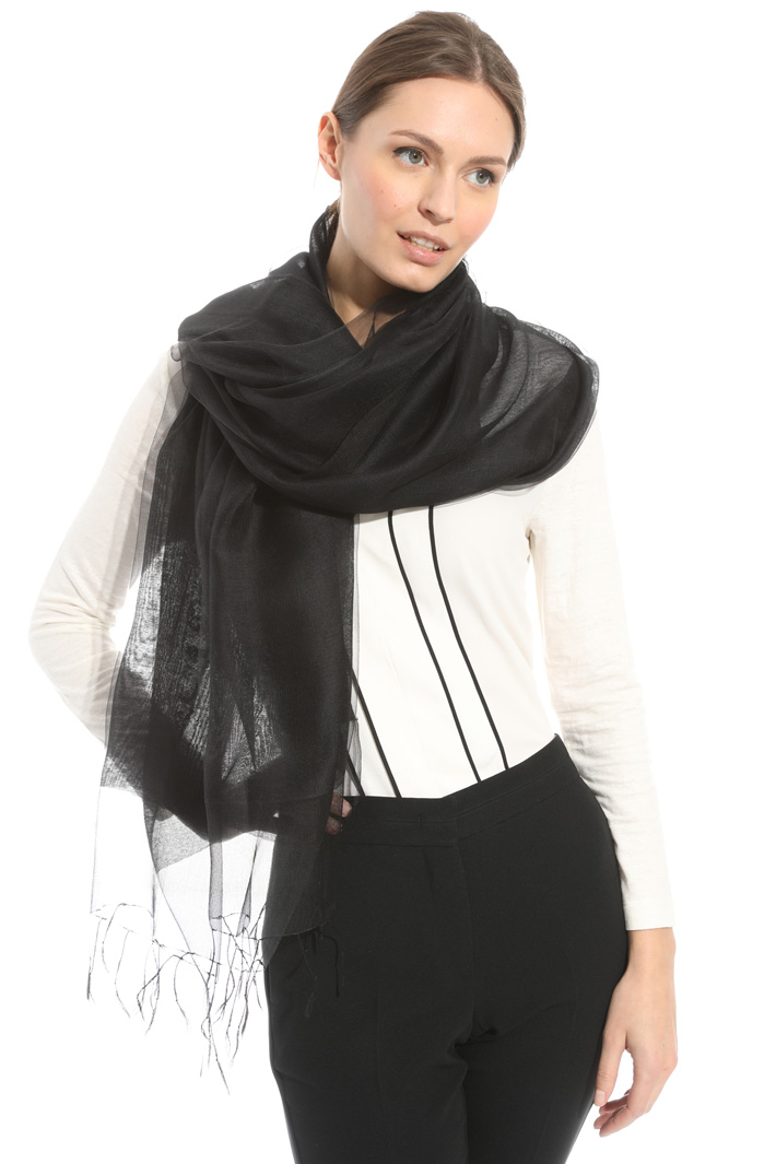 Organza keyhole stole Diffusione Tessile Organza keyhole stole Diffusione Tessile