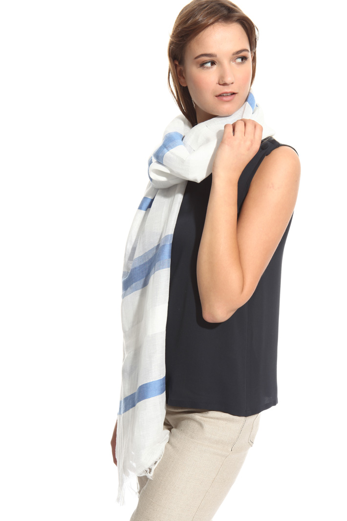 Sciarpa in lino jacquard Intrend Sciarpa in lino jacquard Intrend