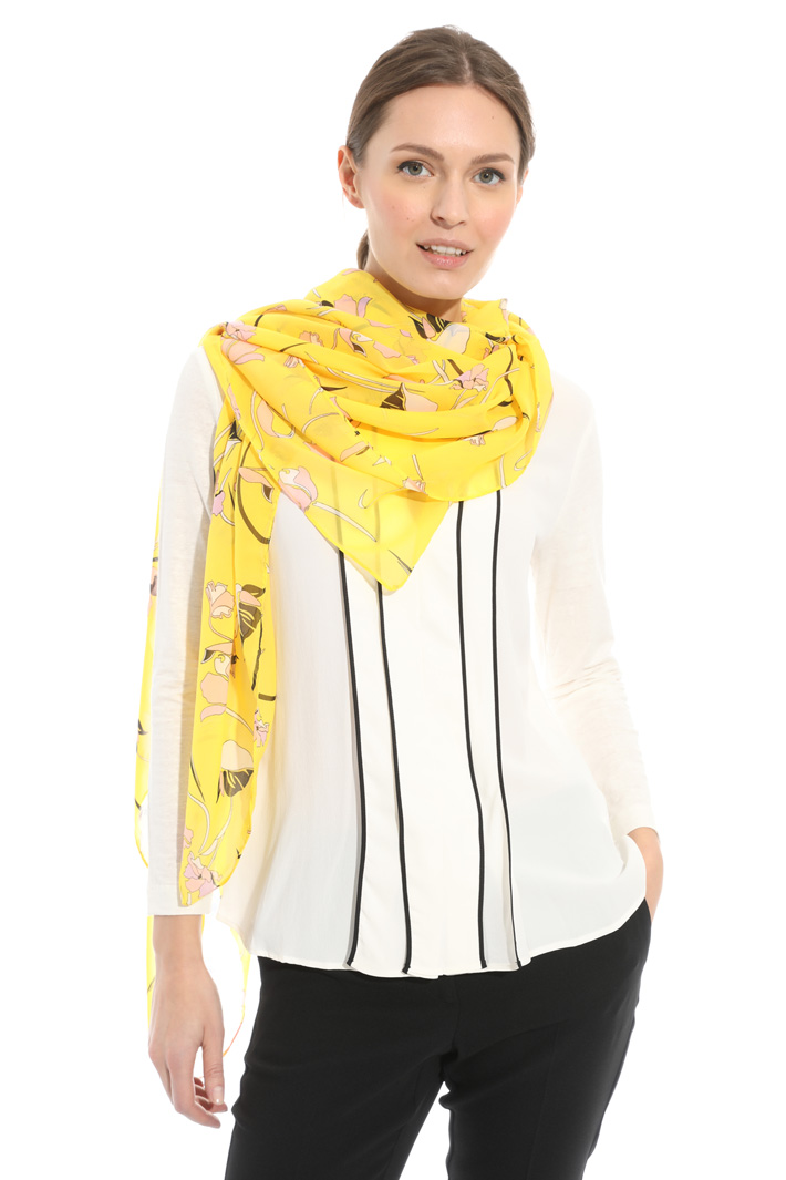 Floral pattern scarf Diffusione Tessile Floral pattern scarf Diffusione Tessile
