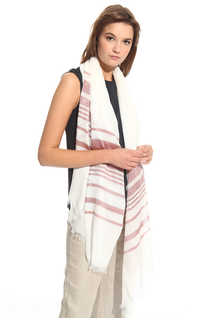 Yarn-dyed scarf in cotton Intrend Yarn-dyed scarf in cotton Intrend