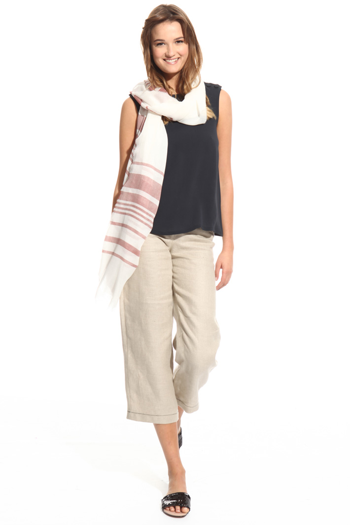 Yarn-dyed scarf in cotton Intrend Yarn-dyed scarf in cotton Intrend